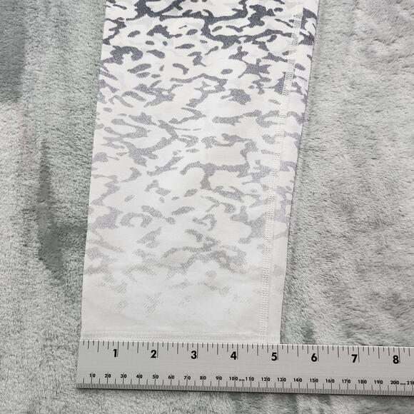 Calvin Klein Performance Leggings Womens L Black Gray White Ombre High Rise Crop - Picture 9 of 10